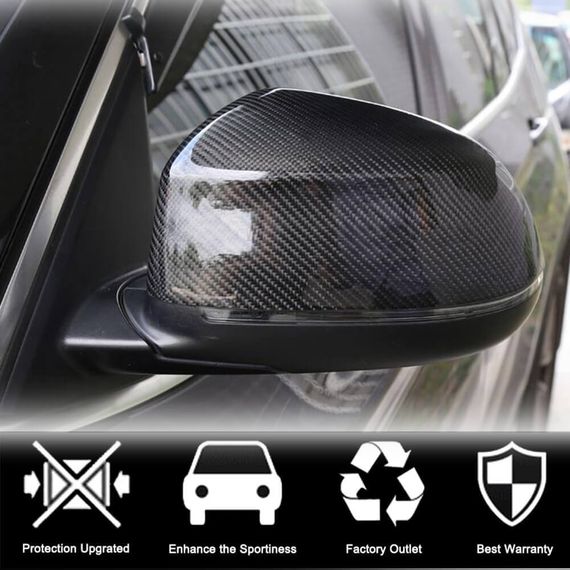 Накладки на Зеркала (Карбон) для BMW X5 E-70 2007-2013 гг | Зображення 1