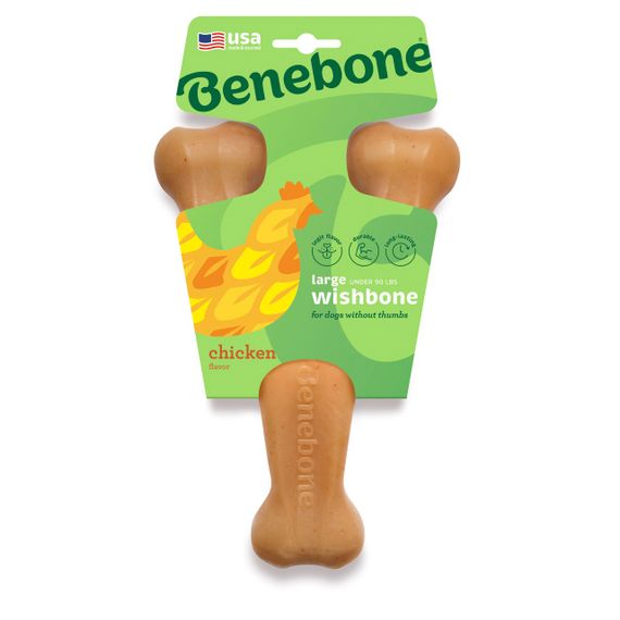Іграшка для собак зі смаком курки Benebone Wishbone Chicken, 21 см | Зображення 2