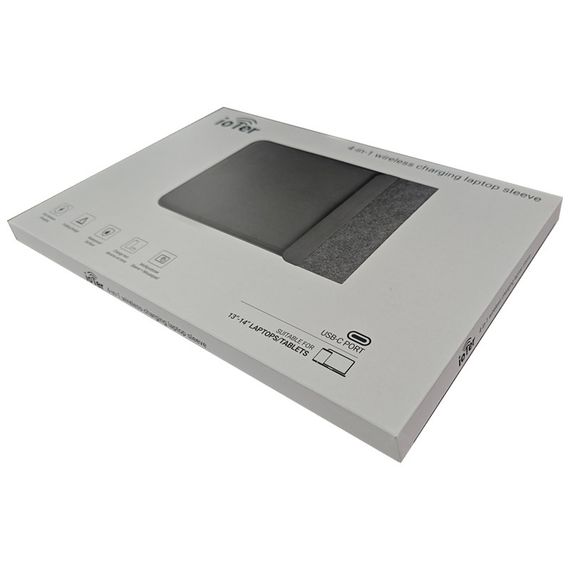 Подставка-чехол для ноутбука STAND JD-S97 с БЗУ 4in1 15W (15-16'') Black | Зображення 4