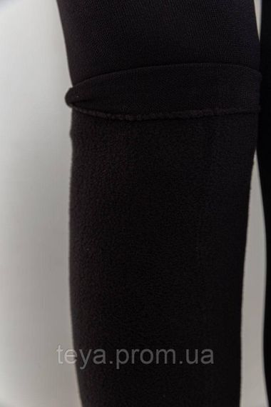 Лосини на флісі, колір чорний, розмір S-XL FA_008605 | Зображення 1