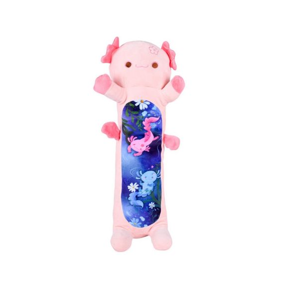М'яка іграшка-подушка "Аксолотль-батон" HKF2206(Pink) розмір 100 см