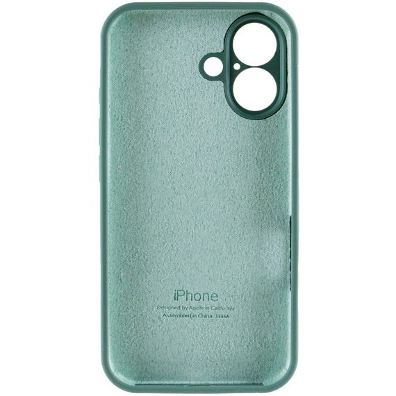 Чохол Silicone Case Full Camera Protective (AA) для Apple iPhone 16 (6.1") Зелений / Pine green | Зображення 5