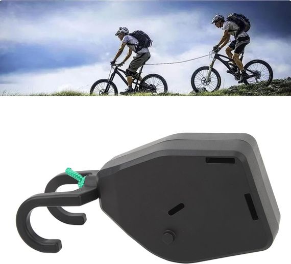 Трос для буксирування дитячого велосипеду, висувний автоматичний до 136 кг, 2.5 м тяговий ремінь, мотузка | Зображення 7