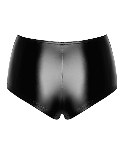 Шортики Noir Handmade F335 Powerwetlook shorts Черный S | Зображення 6