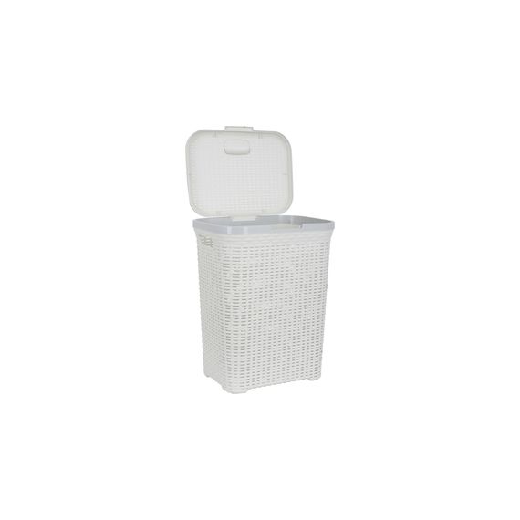 Кошик для білизни Violet House 0726 Ротанг White 55 л (0726 Ротанг W 55 л) | Зображення 1