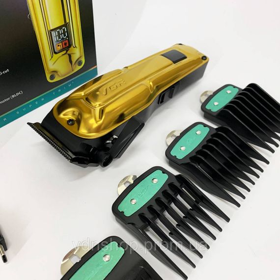 Акумуляторна машинка для стрижки волосся з насадками VGR V-138, Професійна машинка для волосся UO-73 | Зображення 5