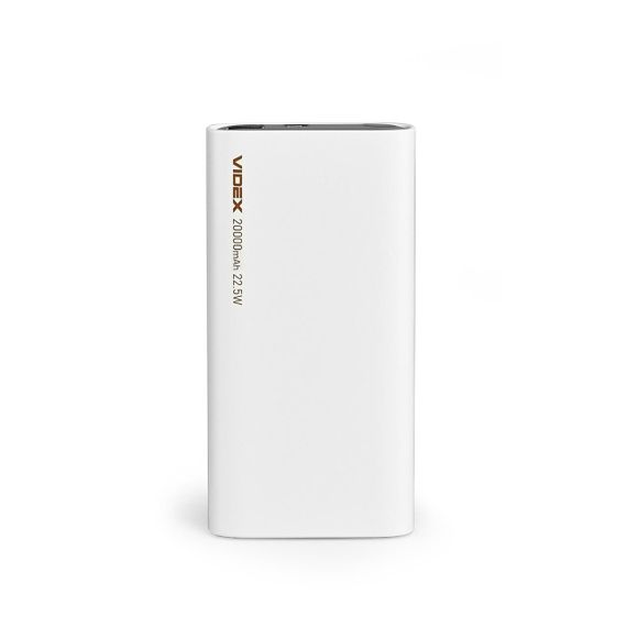 Повербанк 20000mAh VIDEX VPB-320 22.5W White | Зображення 1