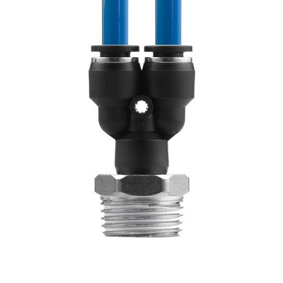 З'єднання цангове Y-подібне для поліуретанових та ін. шлангів 6*6 мм, 1/2" нар. різь INTERTOOL PT-23861 | Зображення 3