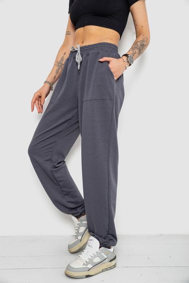 Спортивні штани жіночі, колір темно-сірий, 238R347 | Зображення 2