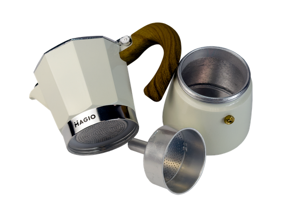 Кофеварка гейзерная алюминиевая Magio MG-1009, 450 мл (на 9 чашек), для дома и офиса | Зображення 2