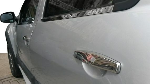 Накладки на ручки (4 шт., нерж.) Для російської збірки - OmsaLine для Renault Duster 2008-2017 рр | Зображення 6