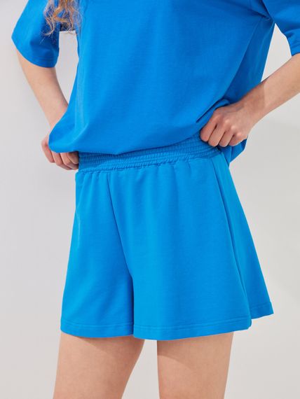 Шорти трикотажні однотонні жіночі LAWA WBC02410 XS Синій shop (2000999613777)