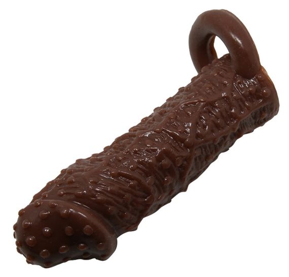 Насадка - презерватив Brave Man, BI-016013 ( коричнева ) sexstyle | Зображення 4