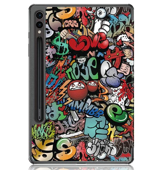 Чехол Primolux Slim для планшета Samsung Galaxy Tab S9 Plus (SM-X810 / SM-X816) 12.4" - Graffiti