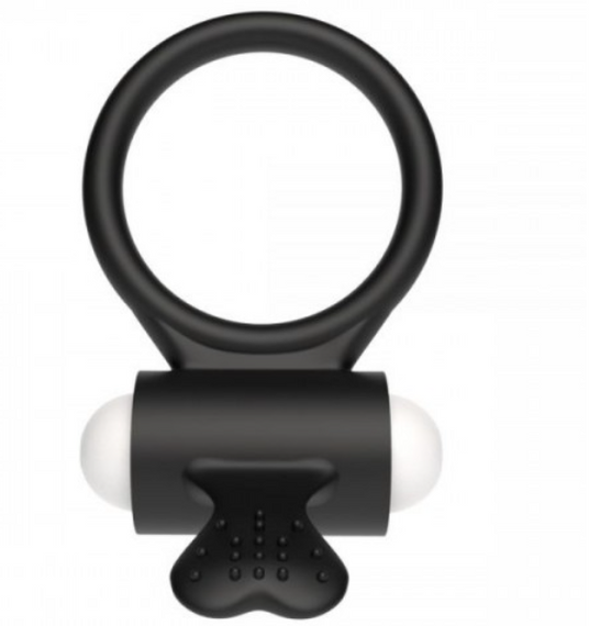 Ерекційне віброкольцо Power Clit Cockring, Black Sex Aura | Зображення 3