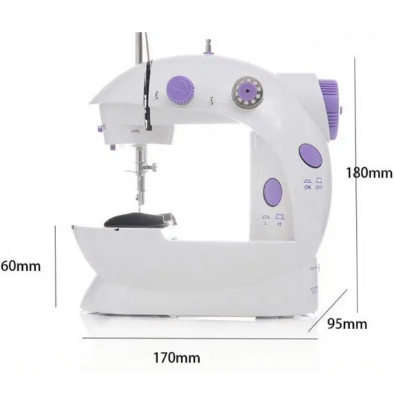 Машина для шиття Mini Sewing Machinе, Міні машинка з педаллю та нічним підсвічуванням   знижка | Зображення 3