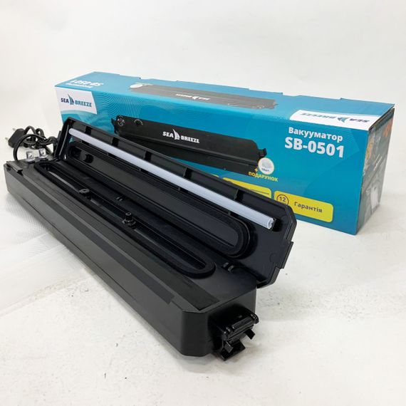 Вакууматор від мережі SeaBreeze SB-0501, Вакуумний пакувальник їжі, Пакувальник для кухні PK-38 | Зображення 3