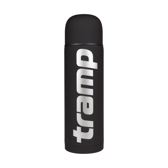 Термос Tramp Soft Touch 1,2 л чорний, термос трамп туристичний для напоїв