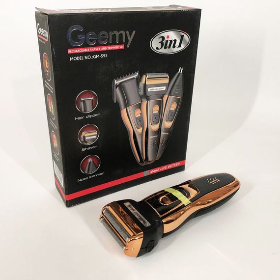 Тример для вусів GEMEI/Geemy GM-595 | Бездротова електробритва Машинка чоловіча RE-164 для гоління | Зображення 7