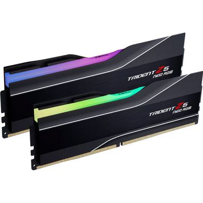 Модуль памяти для компьютера DDR5 48GB (2x24GB) 6000 MHz Trident Z5 Neo RGB Matte Black G.Skill (F5-6000J2836F24GX2-TZ5NR)