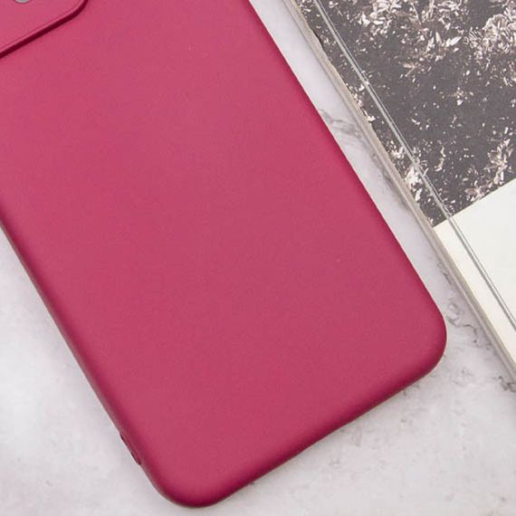 Чехол Silicone Cover Lakshmi Full Camera (A) для Oppo A38 / A18 Бордовый / Marsala | Зображення 2