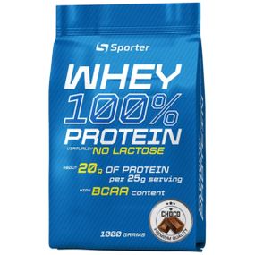 Протеїн Sporter Whey 100% Protein Lactose Free 1000 g /40 servings/ Chocolate