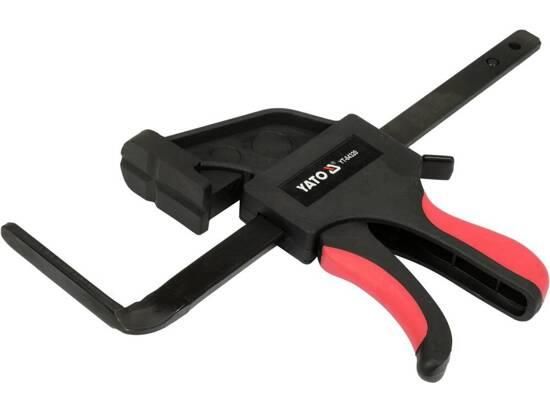 Затискач для напрямних рейок ел-роінстр-та YATO розхід губ- 150 мм, глиб.- 70 мм, габар.- 300х 70мм YT-64320