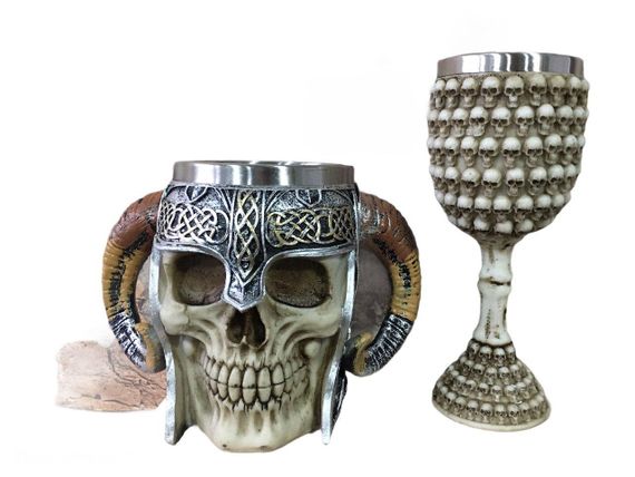 Подарунковий Набір Кухоль Келих 3D GL Черепа Навколо Великі Подарунки