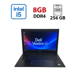 Ультрабук Б-клас Dell Vostro 5471 / 14" (1920x1080) IPS / Intel Core i5-8250U (4 (8) ядра по 1.6 - 3.4 GHz) / 8 GB DDR4 / 240 GB SSD / Intel UHD Graphics 620 / WebCam / Windows 10 б/в
