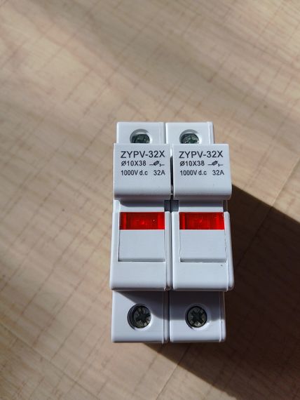Предохранитель для панелей ZYPV-32x от короткого замыкания DC 15-32а 2P | Зображення 6
