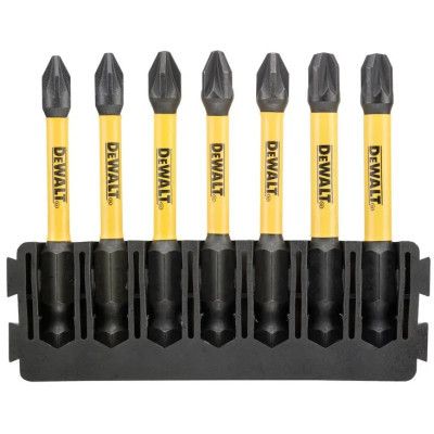 Набор бит DeWALT в касете для Tough Case, FlexTorq, L=57 мм, Рz1-2шт,Рz2-3шт,Рz3-2шт. (DT70822)