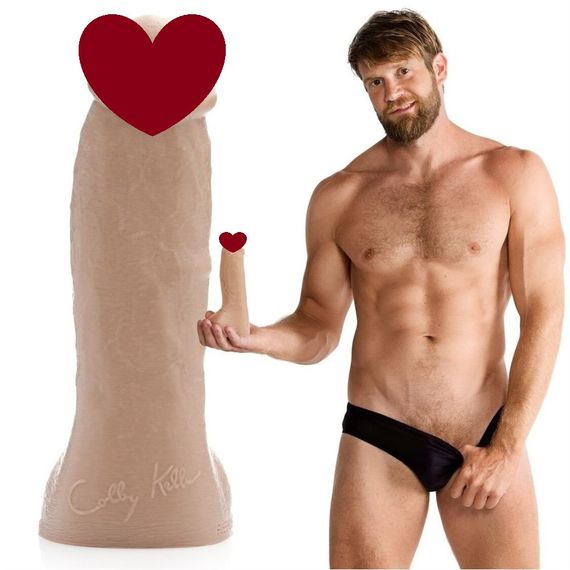 Фалоімітатор із мошонкою реалістичний Fleshjack Boys COLBY KELLER DILDO, тілесний, 19 см х 6 см sexstyle