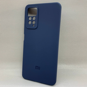 Чохол з логотипом для Xiaomi Redmi Note 11 Pro | Протиударний | Soft Touch | Синій