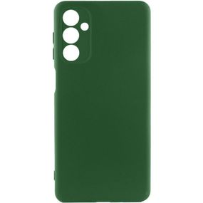 Чехол TPU GETMAN Liquid Silk Full Camera для Samsung Galaxy A24 4G Зеленый / Dark green
