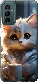 Чохол на Samsung Galaxy M13 M135 Білий кіт "5646u-2765-2448"