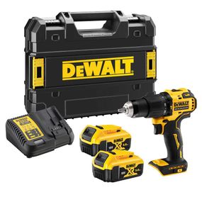 Дрель-шуруповерт аккумуляторная бесщёточная ударная 65 Нм DeWALT DCD709P2T