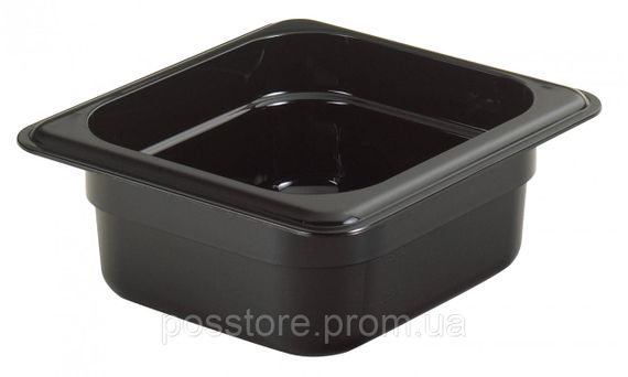 Гастроемкость GN 1/6-65 из чёрного поликарбоната, Cambro (62CW-110)