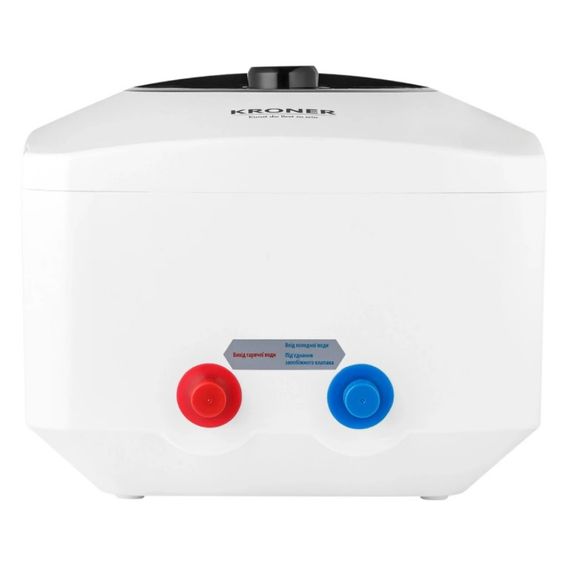 Водонагрівач Kroner Small K10SA1.5 1500 Вт, "мокрий" ТЕН, 10 л, квадратний, вертикальний, над мийкою, білий (CV034583) | Зображення 3