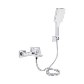 Смеситель для ванны Qtap Crow с душевым гарнитуром QTCRO259CRM48646 Chrome