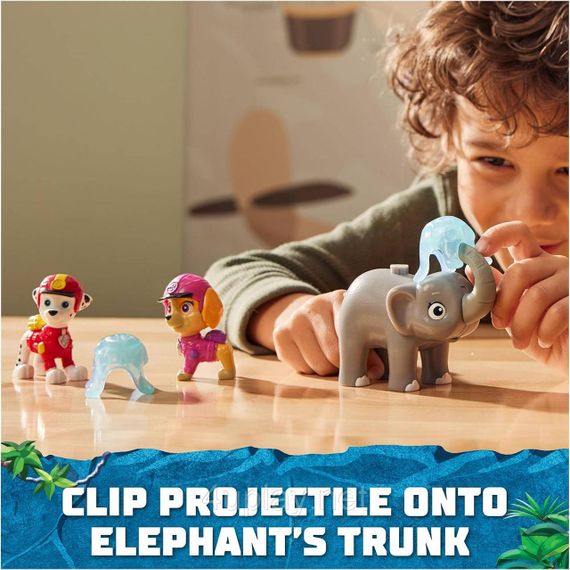 Набор из 3 фигурок Щенячий патруль Маршал, Скай, Слон Оригинал Paw Patrol Jungle Pups Marshall, Skye, Elephant | Зображення 3