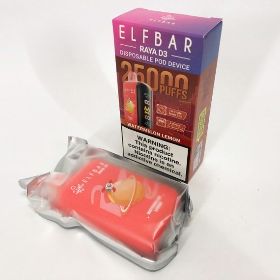 Elf Bar Raya D3 25000 смак Кавун Лимон (Watermelon Lemon) | Зображення 1