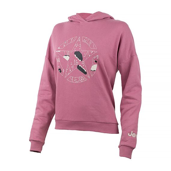 Толстовка JEEP HOODED CROPPED SWEATSHIRT STAR Botanical Print