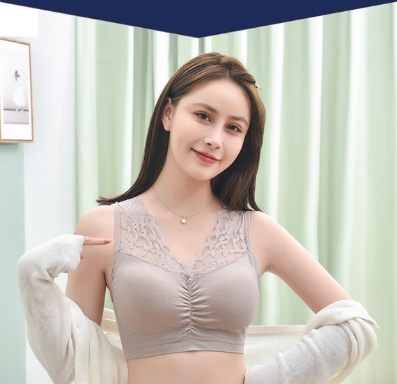 Топ кружевной, без косточек, капучино 2XL