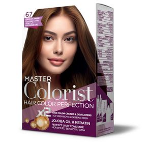 Краска для волос Master Colorist 6.7 Шоколадный кофе Ливеста 2x50 мл+2x50 мл+10 мл