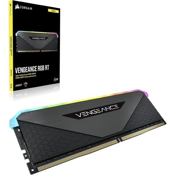 Модуль пам'яті для комп'ютера DDR4 32GB (2x16GB) 3600 MHz Vengeance RGB RT Black Corsair (CMN32GX4M2Z3600C18) | Зображення 5