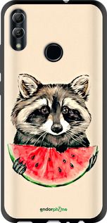 Чохол на Huawei Honor 10 Lite Єнотик з кавуном "4605b-1618-2448"