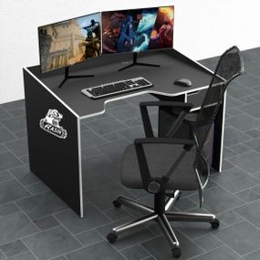 Стол компьютерный Comfy-Home Rasin RS-5 черный черныйбелый