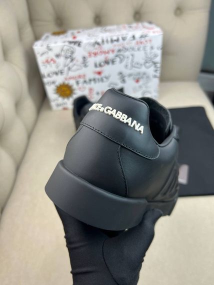 Кросівки Dolce Gabbana Portofino чорні ob402 | Зображення 3