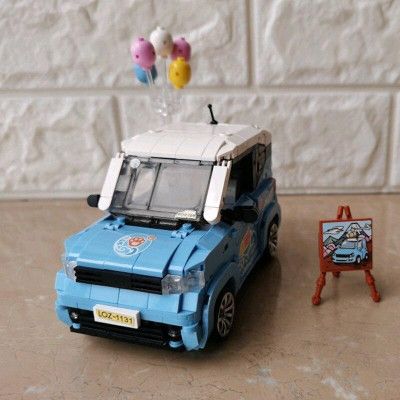 Конструктор LOZ Автомобіль MINI блакитний (1131) | Зображення 5