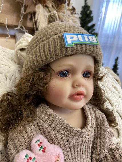 Силиконовая Коллекционная Кукла Реборн Reborn Девочка Камила Полностью Анатомическая (Виниловая Кукла) Высота 55 см | Зображення 2